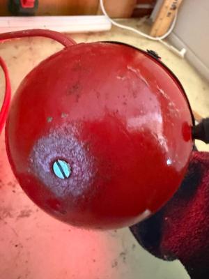 Red vintage lamp