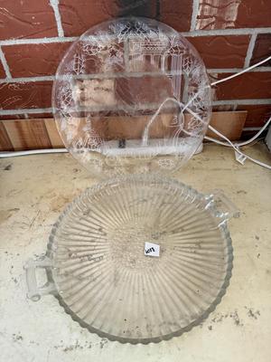 Christmas plate & serving tray/cake plate