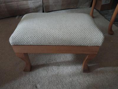 Foot Stool and Small Round Table