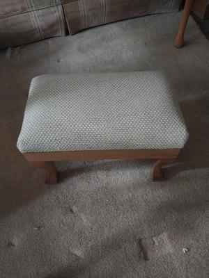 Foot Stool and Small Round Table