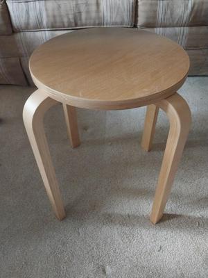 Foot Stool and Small Round Table