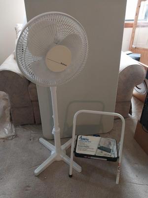 Holms Fan and New Folding Step Stool