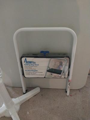 Holms Fan and New Folding Step Stool