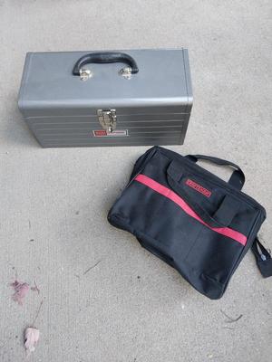 Craftsman Carry Toolbox and Craftsman Tool Bag
