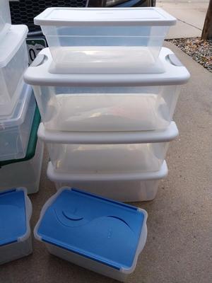 Small Storage Totes with Lids