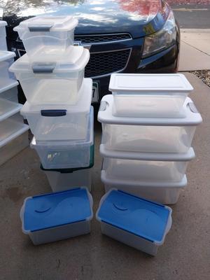 Small Storage Totes with Lids