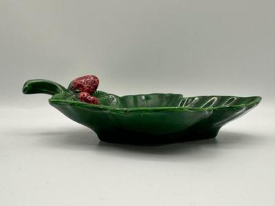 Vintage Strawberry Patch Dish - Made in Italy