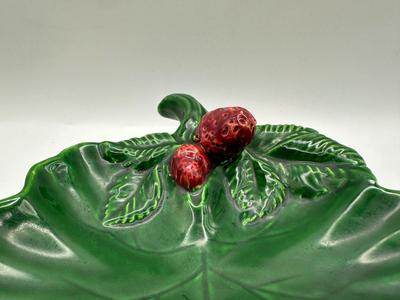 Vintage Strawberry Patch Dish - Made in Italy