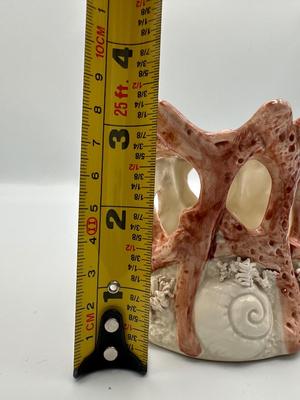 1987 Fitz and Floyd Coral and Shells Tea Light Holder