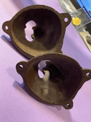 2-Vintage Cast Iron Bear Wall Mounted Bottle Openers in Good Never Used Condition.