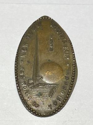 1939 New York World's Fair Elongated Lincoln Cent Dated-1918 as Pictured,