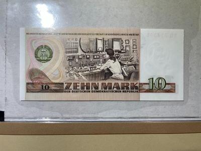 German Democratic Republic 10 Mark 1971 Banknote/Currency in Uncirculated Condition by Fleetwood as Pictured.
