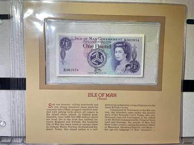 Isle of Man 1 Pound Banknote/Currency in Uncirculated Condition by Fleetwood as Pictured.