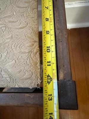 Vintage Wood Vanity Bench (See Details)