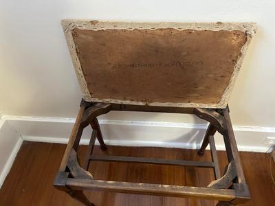 Vintage Wood Vanity Bench (See Details)