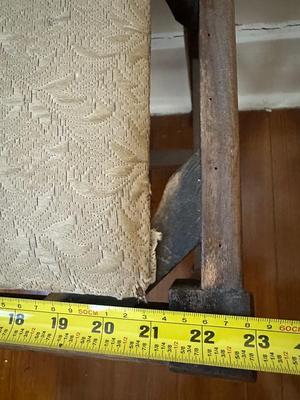 Vintage Wood Vanity Bench (See Details)