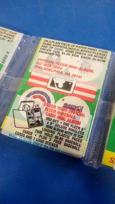 LOT 23 TWO LARGE PACKS OF VINTAGE BASEBALL CARDS
