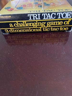 THREE DIMENSIONAL TIC TAC TOE, MAGNETIC CHESS SET & DECKS OF CARDS