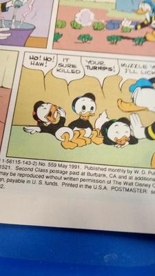 LOT 32 TWO VINTAGE DONALD DUCK COMIC BOOKS