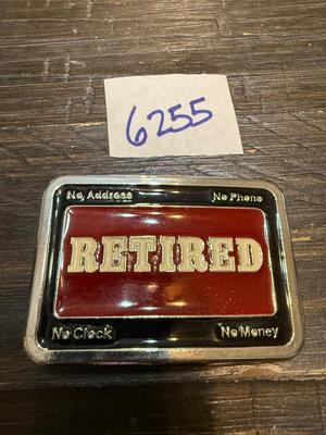 Retired belt buckle