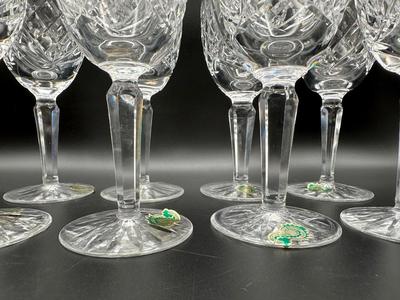 WATERFORD Crystal 6.5” Glasses - Set of (8)