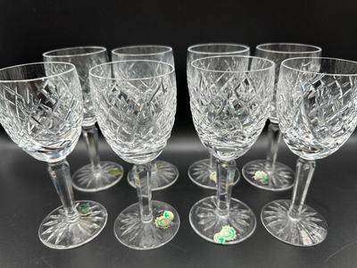 WATERFORD Crystal 6.5” Glasses - Set of (8)