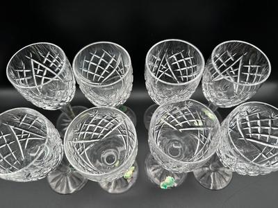 WATERFORD Crystal 6.5” Glasses - Set of (8)