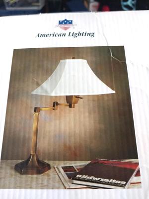 New Antique Brass Table Lamp