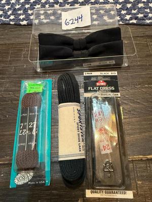 Shoestrings & 2 bow ties