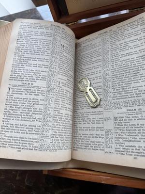 Beautiful Bible in wooden box
