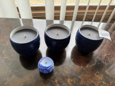 Blue candles