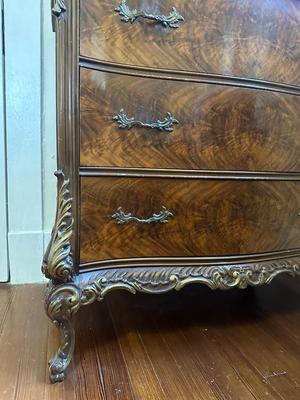 Vintage French Provincial Style Tall Chest Dresser