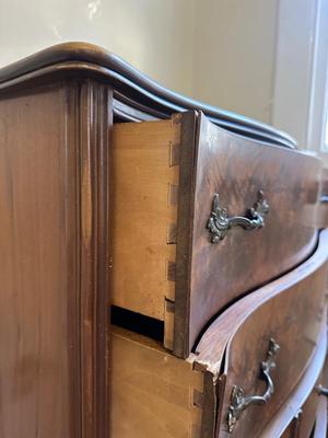 Vintage French Provincial Style Tall Chest Dresser