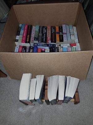 Wooden Book Rack and Books (4)
