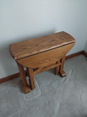 Wooden Dropleaf Side Table