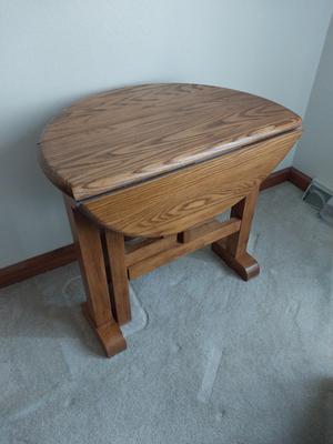 Wooden Dropleaf Side Table