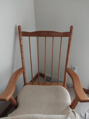 Towne Square Wooden Glider with Back/Seat Cushions