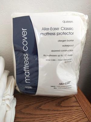 Two Sets of Sheet & Pillowcases and New Mattress Cover
