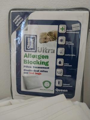 Thick Mattress Pad-Posturepedic Pillows-Sheet Set and New Allergan Pillow Covers