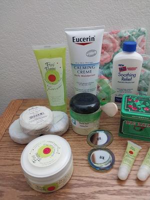 Ladies Hand Mirror-Soaps-Lotions-Manicure Set- And...