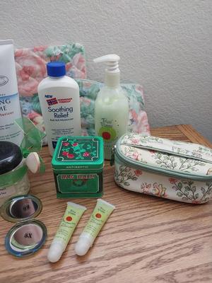 Ladies Hand Mirror-Soaps-Lotions-Manicure Set- And...