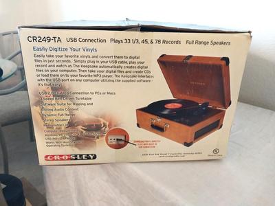 Crosley Portable USB Record Player (New in Box)