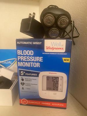 FIRST AID, BLOOD PRESSURE MONITOR, NORELCO ELECTRIC RAZORS & MORE