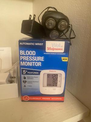 FIRST AID, BLOOD PRESSURE MONITOR, NORELCO ELECTRIC RAZORS & MORE