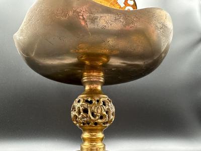 Vintage Filigree Pillar Candle Holder