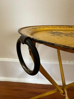 Mid-Century Italian Metal Folding Side Tables