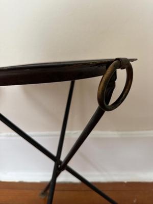 Mid-Century Italian Metal Folding Side Tables