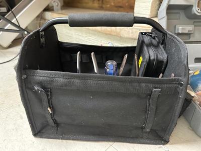 Ryobi Corner Cat Sander & Craftsman Tool Carrier with Tools