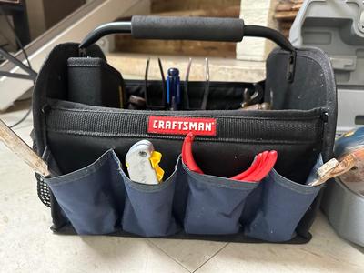Ryobi Corner Cat Sander & Craftsman Tool Carrier with Tools