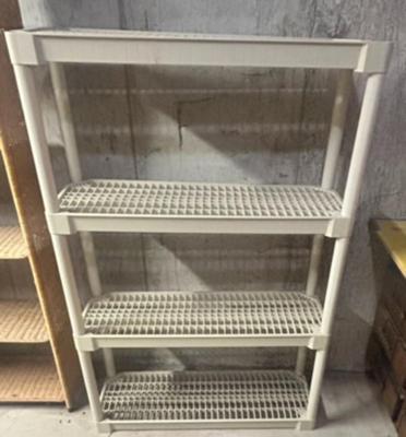 Rubber storage shelving